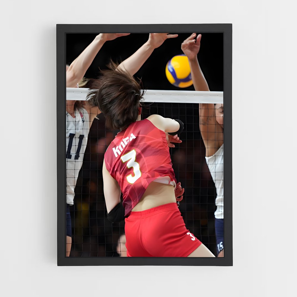 Poster Volée Dynamique – affiche Volleyball (vue 2)